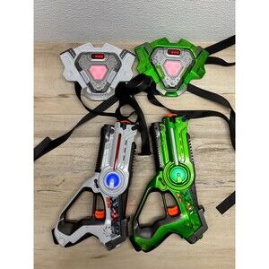 Best Choice Products Laser Force Blasters With Vests Set Of 2 Sounds And Lights